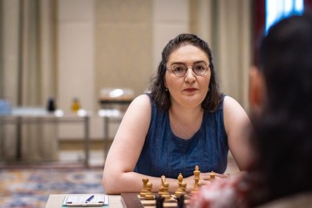 ნანა ძაგნიძემ თბილისში მიმდინარე მსოფლიო ქალთა გრან-პრის გათამაშების მეხუთე ტურში პირველი გამარჯვება იზეიმა